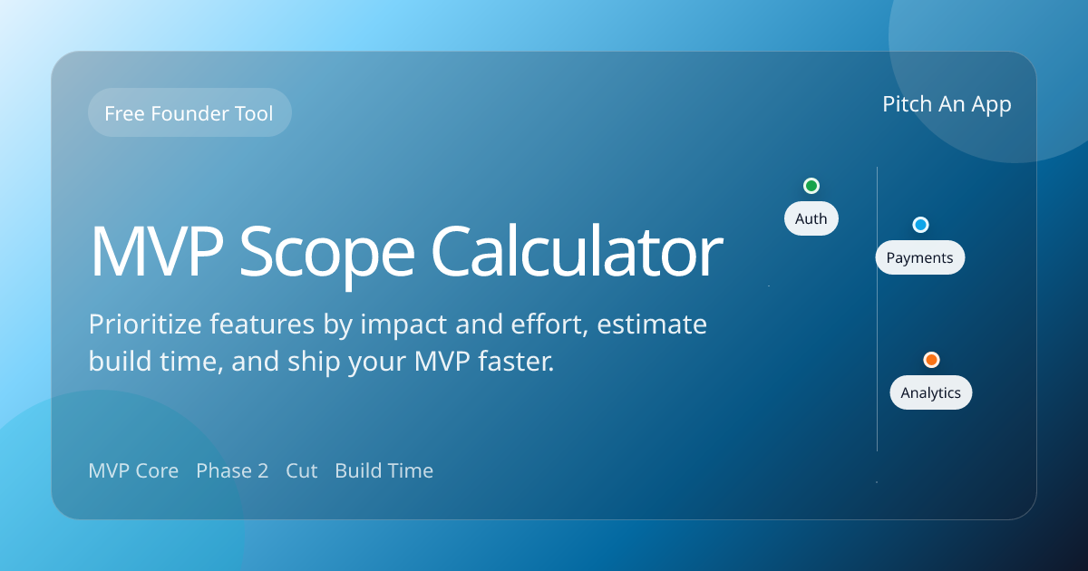 Free MVP Scope Calculator - Plan Your Minimum Viable Product